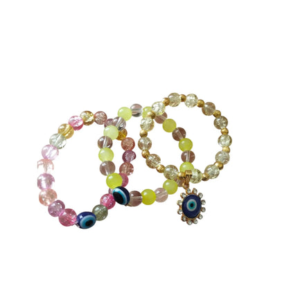 Evil eye combo cute beaded bracelet for teens 2025