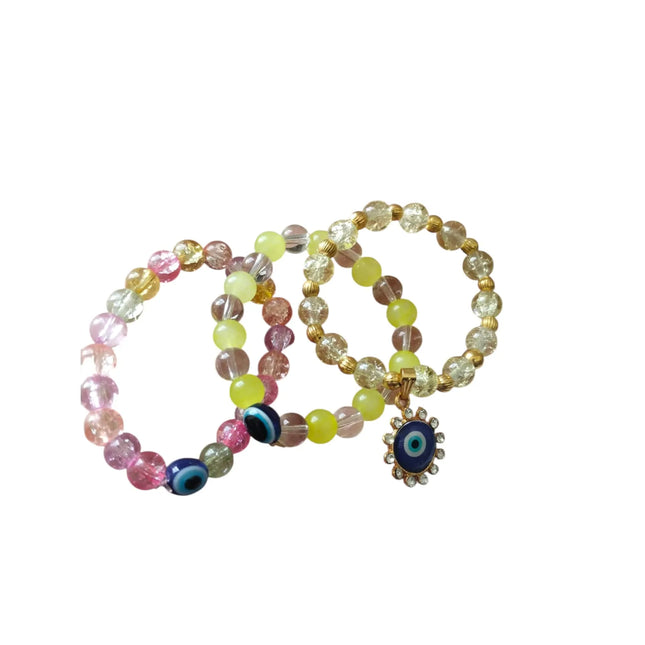 Evil eye combo cute beaded bracelet for teens 2025
