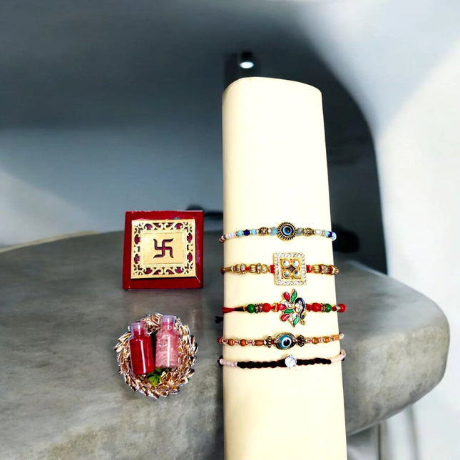 Designer Rakhi with Roli Chawal