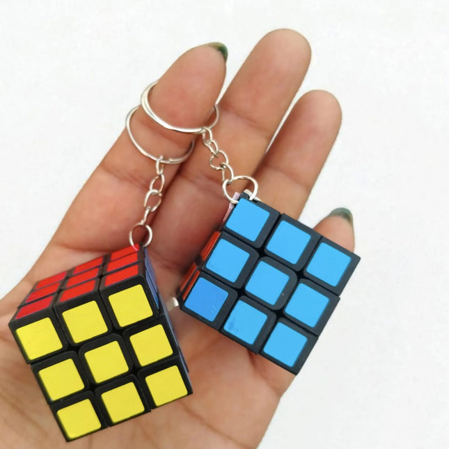 TDF Mini Magic Cube Keychain – Set of 2