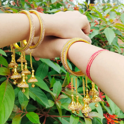 TDF Ghoomar Glamour Bangles & Jhumkas