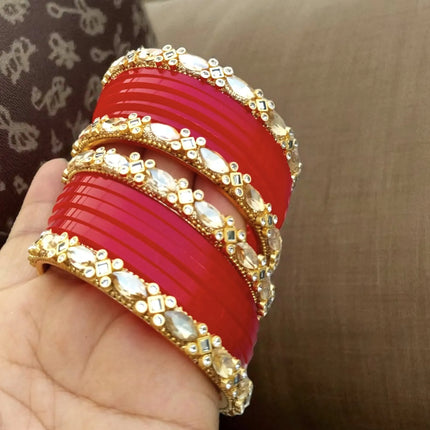 TDF Ghoomar Glamour Bangles & Jhumkas